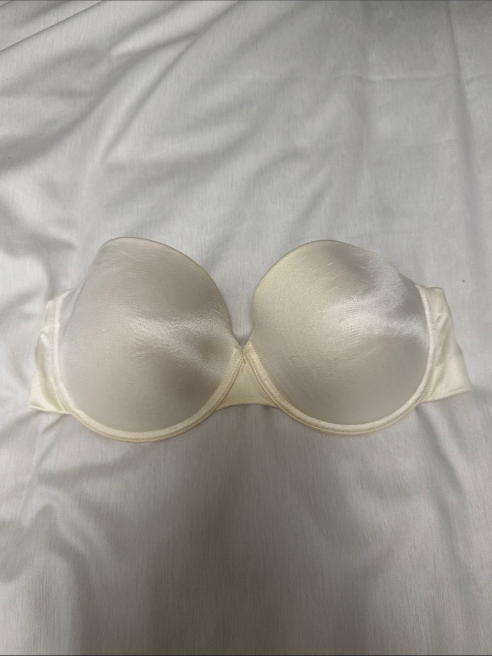 Maidenform Satin Strapless Bra - Ivory